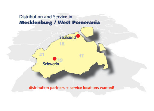 Vertriebsgebiet Mecklenburg/Vorpommern