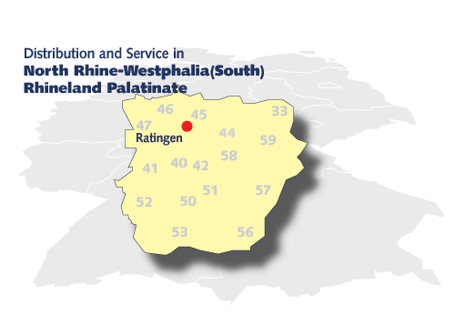 Vertriebsgebiet NRW(S&uuml;d), Rheinland Pfalz